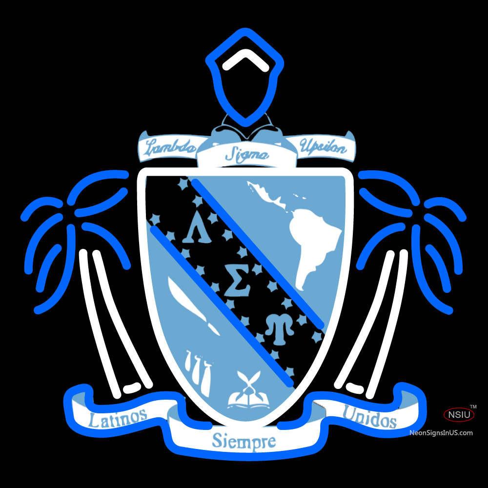 Lambda sigma upsilon chapters logo neon sign custom neon sign