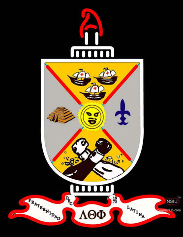 Lambda Theta Phi Chapters Logo Neon Sign