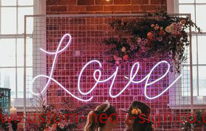 Love Wedding Home Deco Neon Sign