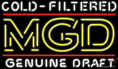 MGD Cold Filtered Neon Beer Sign