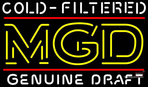 MGD Cold Filtered Neon Beer Sign