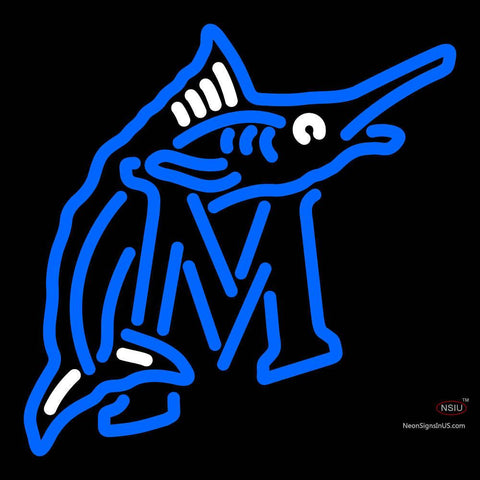 Miami Marlins Cap   Logo MLB  Neon Sign x 