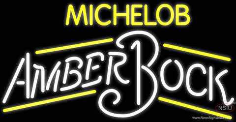 Michelob Amber Bock Neon Beer Sign