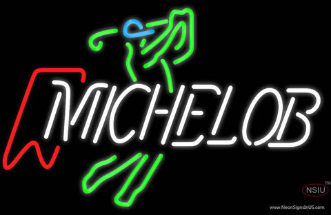 Michelob Golfer Neon Beer Sign