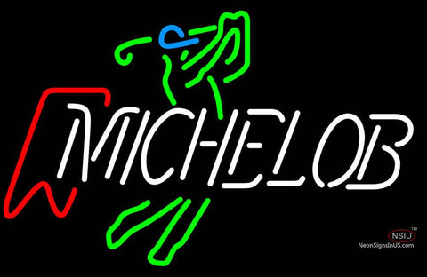 Michelob Golfer Neon Beer Sign 