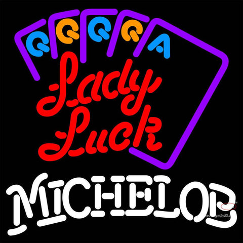 Michelob Lady Luck Series Neon Sign x