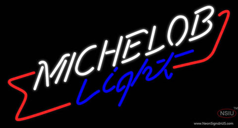 Michelob Light Cross Red Ribbon Neon Beer Sign