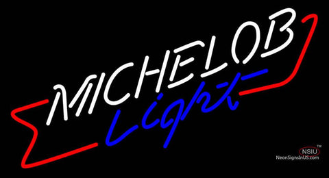 Michelob Light Cross Red Ribbon Neon Beer Sign