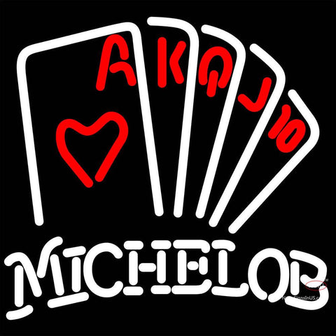 Michelob Poker Series Neon Sign  x 