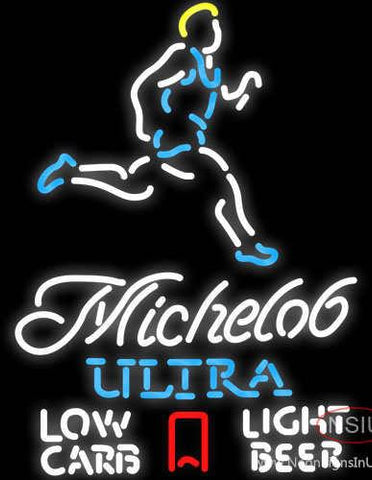 Michelob Ultra Light Low Carb Jogger Neon Beer Sign