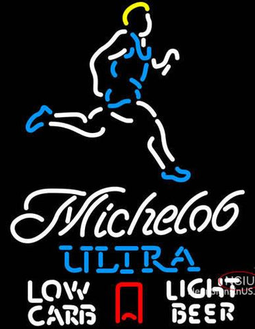 Michelob Ultra Light Low Carb Jogger Neon Beer Sign