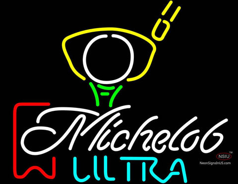 Michelob Ultra Red Ribbon Pga Golf Neon Beer Signs 