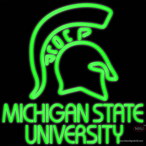Michigan State Real Neon Glass Tube Neon Sign x 