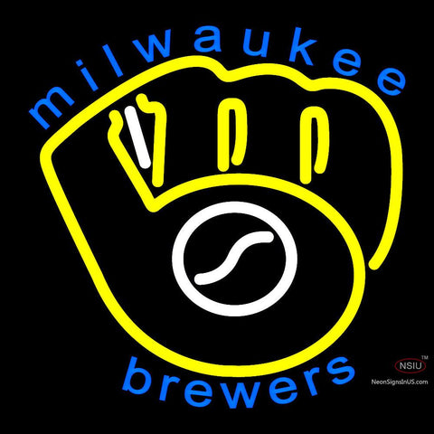 Milwaukee Brewers Primary 7  Logo MLB  Neon Sign x 