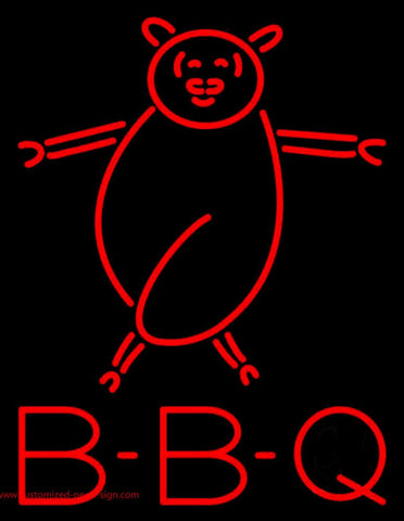 BBQ Pig Logo Neon Sign 