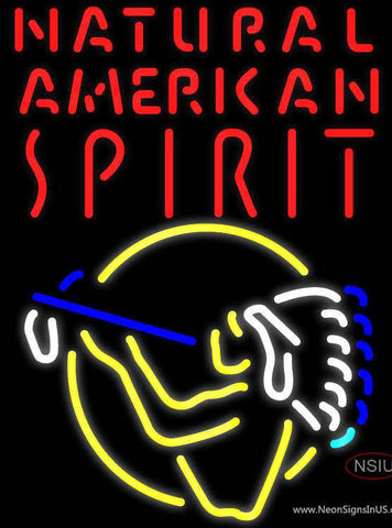 Natural American Spirit Indian Real Neon Glass Tube Neon Sign 