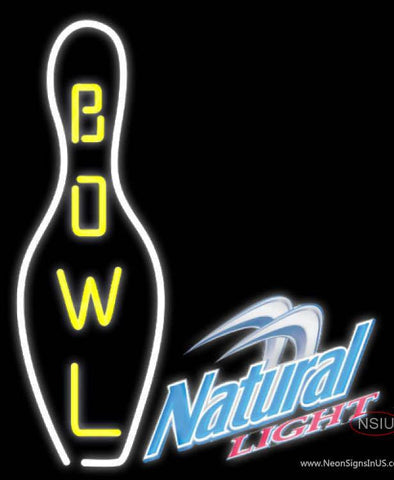 Natural Light Bowling Real Neon Glass Tube Neon Sign 