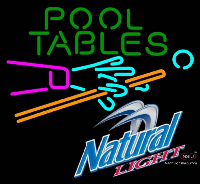Natural Light Pool Tables Billiards Neon Sign – Custom-Neon-Sign