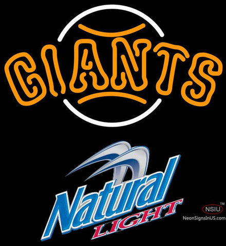 Natural Light San Francisco Giants MLB Neon Sign   