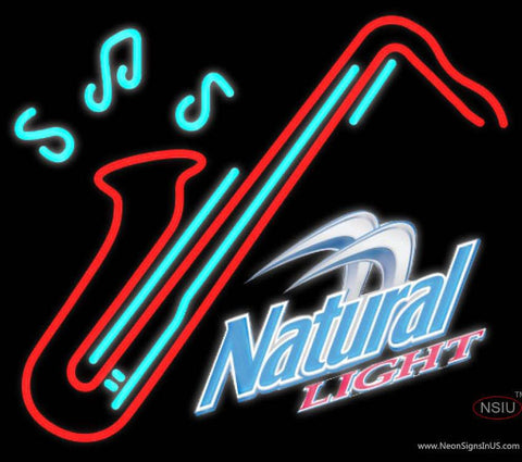 Natural Light Saxophone Real Neon Glass Tube Neon Sign 