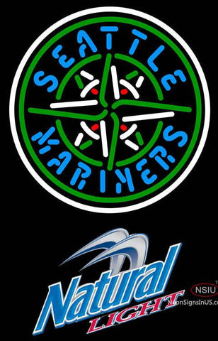 Natural Light Seattle Mariners MLB Neon Sign   