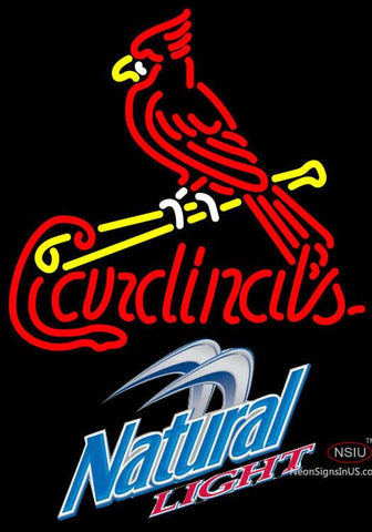 Natural Light St Louis Cardinals MLB Neon Sign   