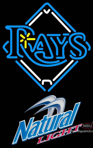 Natural Light Tampa Bay Rays MLB Neon Sign   