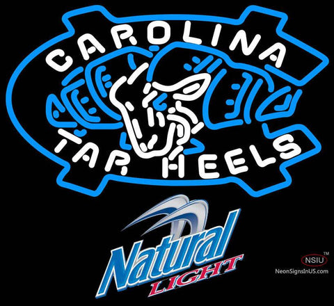 Natural Light Unc North Carolina Tar Heels MLB Neon Sign   