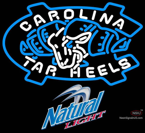 Natural Light Unc North Carolina Tar Heels MLB Neon Sign  