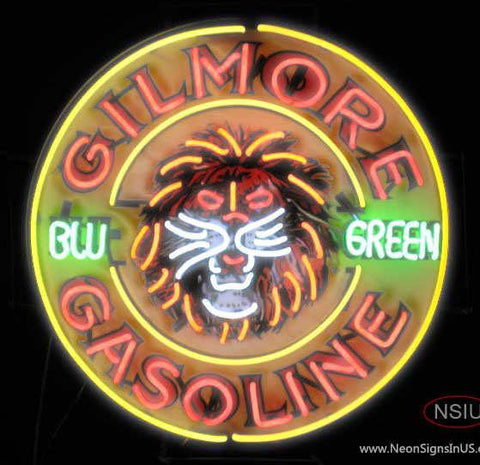 Gilmore Gasoline Real Neon Glass Tube Neon Sign