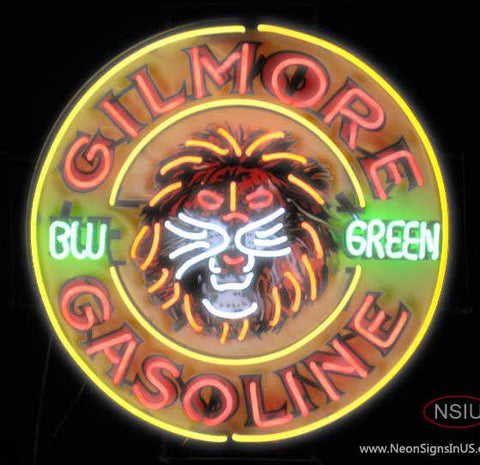 Gilmore Gasoline Real Neon Glass Tube Neon Sign 