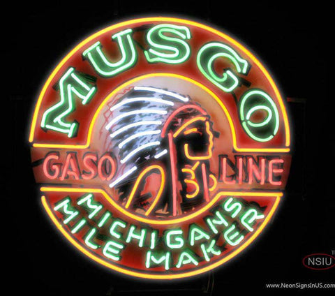 Musgo Gasoline Real Neon Glass Tube Neon Sign