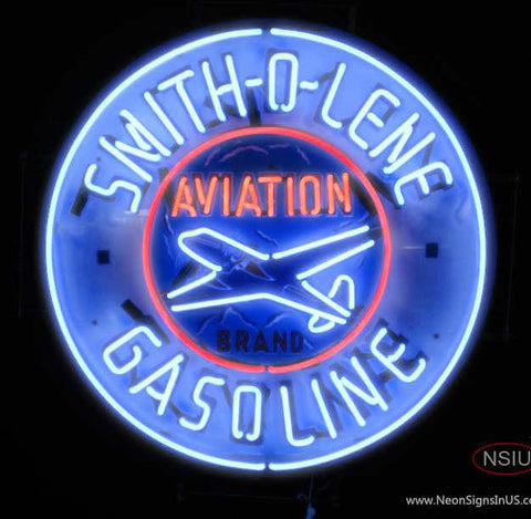 Smitholene Aviation Real Neon Glass Tube Neon Sign 
