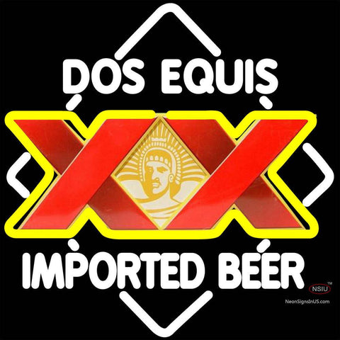 DOS Equis Imported Beer Neon Sign