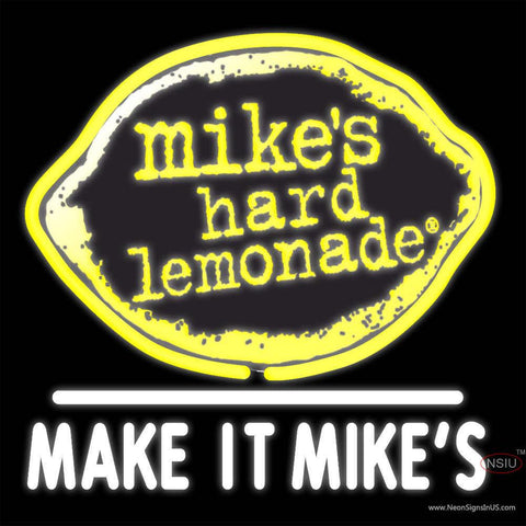 Mikes Hard Lemonade Real Neon Glass Tube Neon Sign