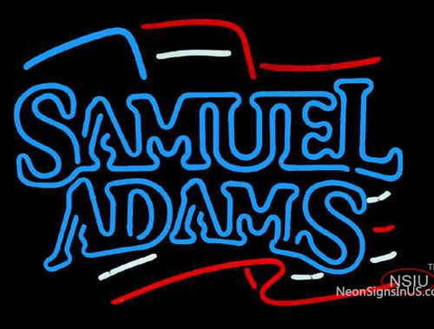 Sam Adams American Flag Neon Beer Sign