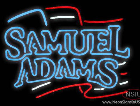 Sam Adams American Flag Neon Beer Sign 