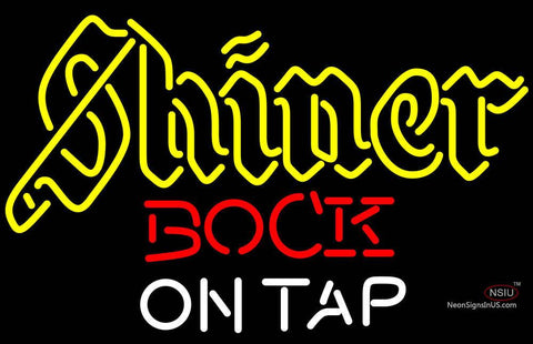 Neon Beer Sign Shiner Bock On Tap