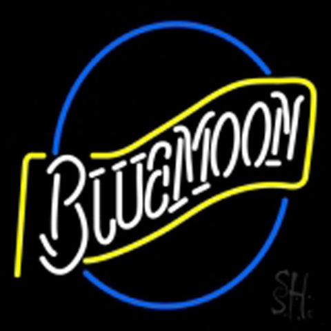 beer blue moon neon sign