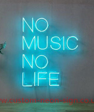 No Music No Life Wedding Home Deco Neon Sign 