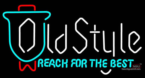 Old Style Reach For The Best Neon Sign 
