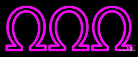 Omega Omega Omega Neon Sign 
