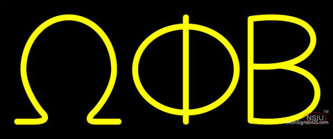 Omega Phi Beta Neon Sign  