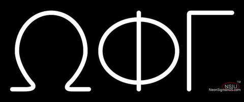 Omega Phi Gamma Neon Sign  