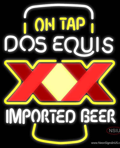 On Tap Dos Equis Neon Beer Sign