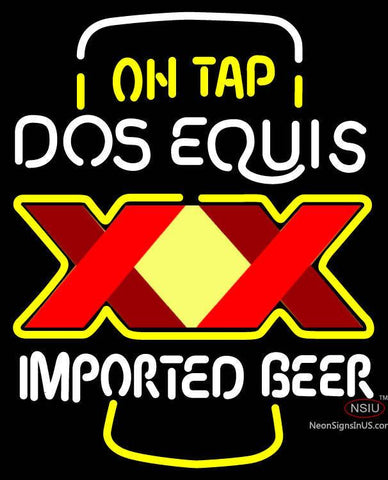 On Tap Dos Equis Neon Beer Sign