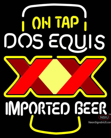On Tap Dos Equis Neon Beer Sign 
