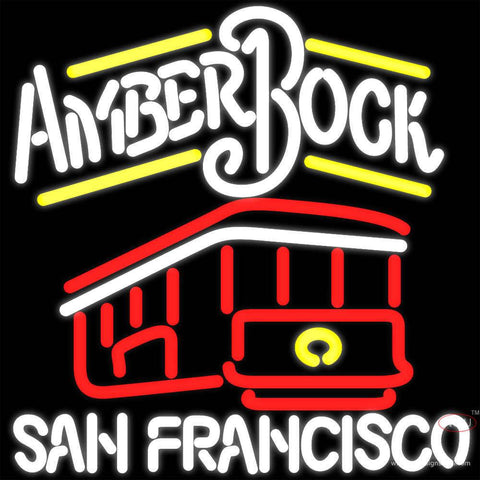 Amber Bock Real Neon Glass Tube Neon Sign