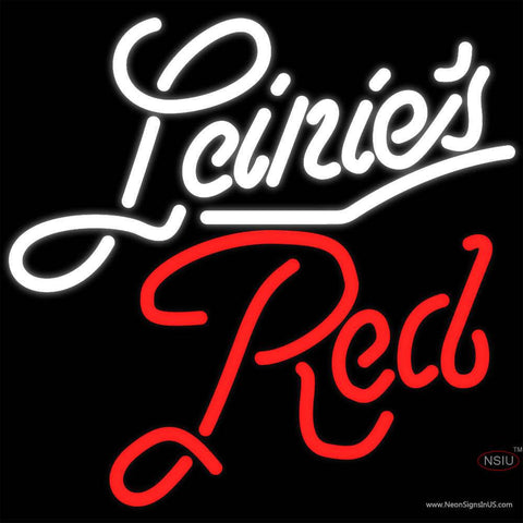 Leinies Red Real Neon Glass Tube Neon Sign 