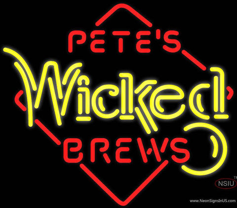 Pete's Wicked Brews Neon Beer Sign 